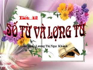 Bài giảng Toán Lớp 6 - Tiết 42: Số từ và lượng từ - Lương Thị Ngọc Khánh