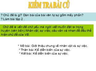 Bài giảng Ngữ văn Lớp 6 - Tiết 16: Tìm hiểu đề và cách làm bài văn tự sự