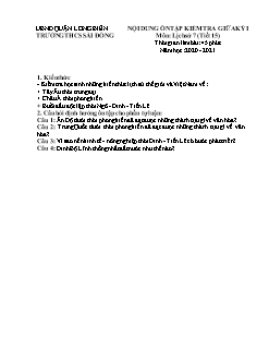 4 Đề kiểm tra giữa kỳ I môn Lịch sử Lớp 7 - Năm học 2020-2021 - Trường THCS Sài Đồng (Có đáp án)