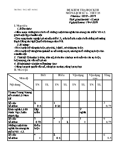 4 Đề kiểm tra học kì II môn Lịch sử Lớp 6 - Năm học 2018-2019 - Trường THCS Việt Hưng (Có đáp án)