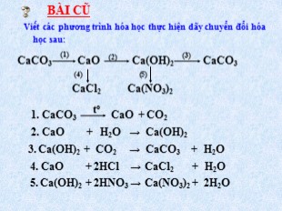 Bài giảng Hóa học 9 - Tiết 14: Tính chất hóa học của muối