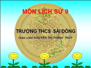 Bài giảng Lịch sử 9 - Bài 8: Nước Mĩ - Nguyễn Thị Thanh Thủy