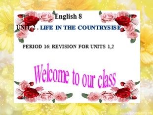 Bài giảng Tiếng Anh Lớp 8 - Unit 2: Life in the countrysise - Period 16: Revision for Units 1,2