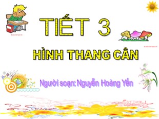 Bài giảng Toán Lớp 8 - Tiết 3: Hình thang cân - Nguyễn Hoàng Yến