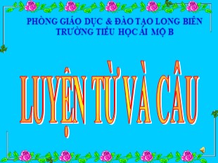 Bài giảng Tiếng Việt 5 - Tiết 32: Tổng kết vốn từ