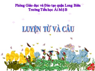Bài giảng Tiếng Việt 5 - Tuần 11: Đại từ xưng hô - Trường Tiểu học Ái Mộ B