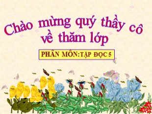 Bài giảng Tiếng Việt 5 - Tuần 11: Tập đọc Chuyện một khu vườn nhỏ