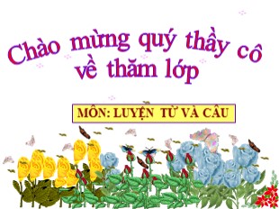 Bài giảng Tiếng Việt 5 - Tuần 12: Luyện tập về quan hệ từ