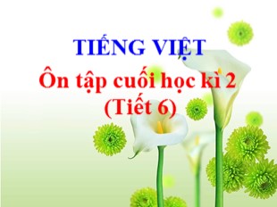 Bài giảng Tiếng Việt 5 - Tuần 31: Ôn tập cuối học kì II (Tiết 6)
