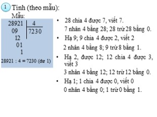 Bài giảng Toán 3 - Tuần 31: Luyện tập trang 165