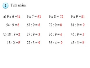 Bài giảng Toán Lớp 3 - Tuần 14: Luyện tập trang 69