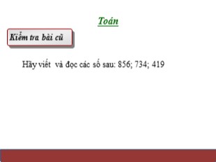 Bài giảng Toán Lớp 3 - Tuần 19: Các số có 4 chữ số