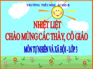 Bài giảng Tự nhiên và xã hội Lớp 3 - Tuần 1: Nên thở như thế nào - Trường Tiểu học Ái Mộ B