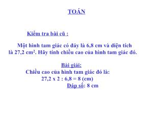 Bài giảng Toán Lớp 5 - Tuần 21: Hình hộp chữ nhật. Hình lập phương