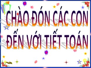 Bài giảng Toán 3 - Tuần 13: Bảng nhân 9