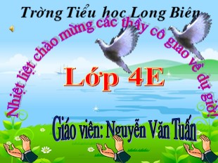 Bài giảng Khoa học Lớp 4 - Bài 28: Bảo vệ nguồn nước - Nguyễn Văn Tuấn