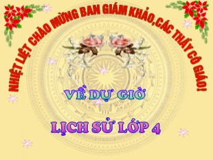 Bài giảng Lịch sử 4 - Tuần 9: Đinh Bộ Lĩnh dẹp loạn 12 sứ quân