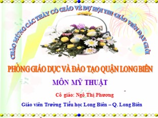 Bài giảng Mĩ thuật Lớp 4 - Bài: Gắn họa tiết vào đồ vật - Ngô Thị Phương