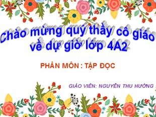 Bài giảng Tiếng Việt Lớp 4 - Tuần 3: Tập đọc Người ăn xin - Nguyễn Thu Hường