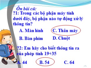 Bài giảng Tin học Lớp 4 - Bài 3: Chương trình máy tính được lưu ở đâu?