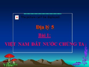 Bài giảng Địa lý 5 - Bài 1: Việt Nam đất nước chúng ta