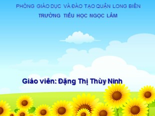 Bài giảng Địa lý Lớp 5 - Tuần 23: Một số nước châu Âu - Đặng Thị Thùy Ninh