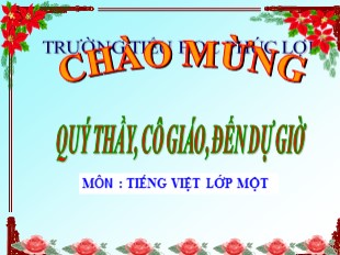 Bài giảng Học vần 1 - Bài 41: iêu, yêu