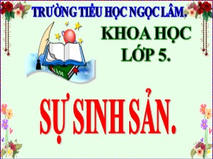 Bài giảng Khoa học Lớp 5 - Bài 1: Sự sinh sản - Trường TH Ngọc Lâm