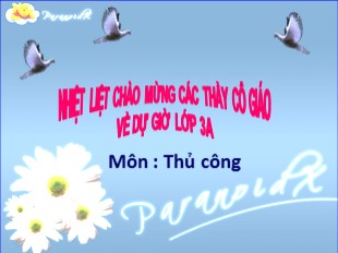 Bài giảng Thủ công 3 - Bài: Cắt, dán chữ I, T