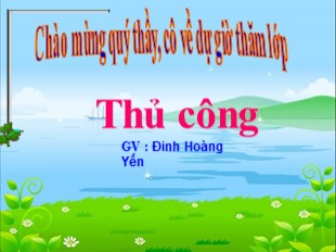 Bài giảng Thủ công Lớp 3 - Bài 17: Cắt, dán chữ 