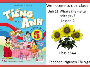 Bài giảng Tiếng Anh Lớp 5 - Unit 11: What’s the matter with you? - Lesson 2 - Nguyễn Thị Nga