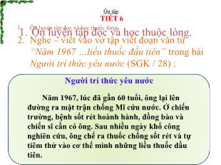 Bài giảng Tiếng Việt 3 - Bài: Ôn tập giữa kì 2 (Tiết 6)