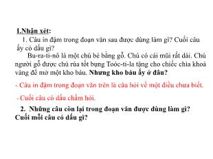 Bài giảng Tiếng Việt 4 - Tuần 16: Câu kể