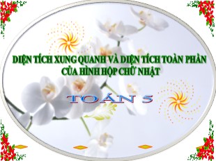 Bài giảng Toán 5 - Tuần 21: Diện tích xung quanh và diện tích toàn phần của hình hộp chữ nhật