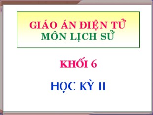 Bài giảng Lịch sử 6 - Bài 19: Từ sau Trưng Vương đến trước Lý Nam Đế ( giữa thế kỉ I - Giữa thế kỉ VI) - Bảo Long Hà