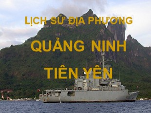 Lịch sử địa phương Quảng Ninh Tiên Yên