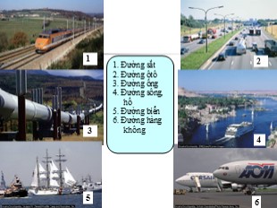 Bài giảng Địa Lí 10 - Tiết 2, Bài 37: Địa Lí các ngành giao thông vận tải