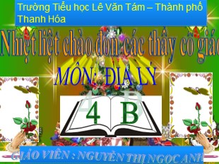 Bài giảng Địa lí lớp 4 Bài 28: Thành phố Đà Nẵng - Nguyễn Thị Ngọc Anh