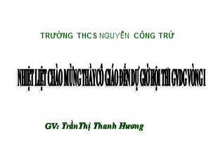 Bài giảng Hóa học 9 -  Bài 8 : Một số bazơ quan trọng - Trần Thị Thanh Hương