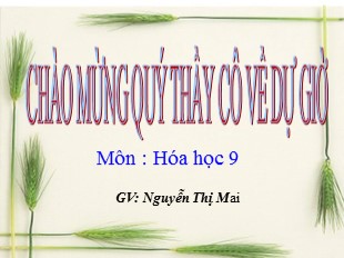 Bài giảng Hóa học 9 - Tiết 48, Bài 38: Benzen - Nguyễn Thị Mai