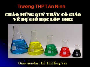 Bài giảng Hóa học Lớp 10 - Bài 33: Axit sunfuric - Muối sunfat - Hồ Thị Hồng Vân
