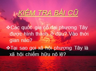 Bài giảng Lịch sử 6 - Bài 6: Văn hóa cổ đại - Dương Ngọc