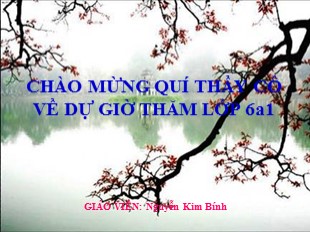 Bài giảng Lịch Sử 6 - Chương III, Tiết 19, Bài 17: Cuộc khởi nghĩa Hai Bà Trưng (năm 40) - Nguyễn Kim Bính