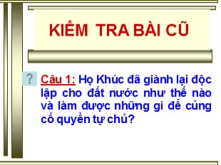 Bài giảng Lịch sử Lớp 6 - Tiết 32, Bài 27 Ngô Quyền và chiến thắng Bạch Đằng năm 938