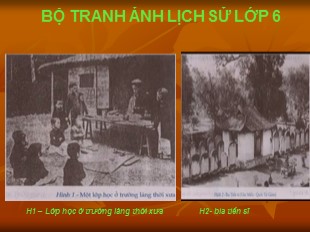 Đề tài Bộ tranh ảnh Lịch sử Lớp 6