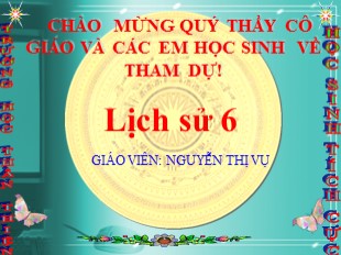 Bài giảng Lịch sử 6 - Tiết 12, Bài 11: Những chuyển biến về xã hội - Nguyễn Thị Văn