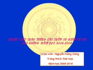 Bài giảng Lịch Sử 6 - Tiết 13, Bài 12: Nước Văn Lang - Nguyễn Hồng Dương