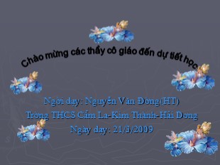 Bài giảng Lịch sử Lớp 7 - Tiết 29, Bài 25: Ôn tập Chương III - Nguyễn Văn Đường