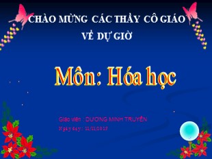 Bài giảng Hóa học Lớp 8 - Tiết 23: Phương trình hoá học - Dương Thị Minh Truyền