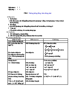 Giáo án Đại số Lớp 8 - Tiết 4: Những hằng đẳng thức đáng nhớ - Trường THCS Nậm Cuổi